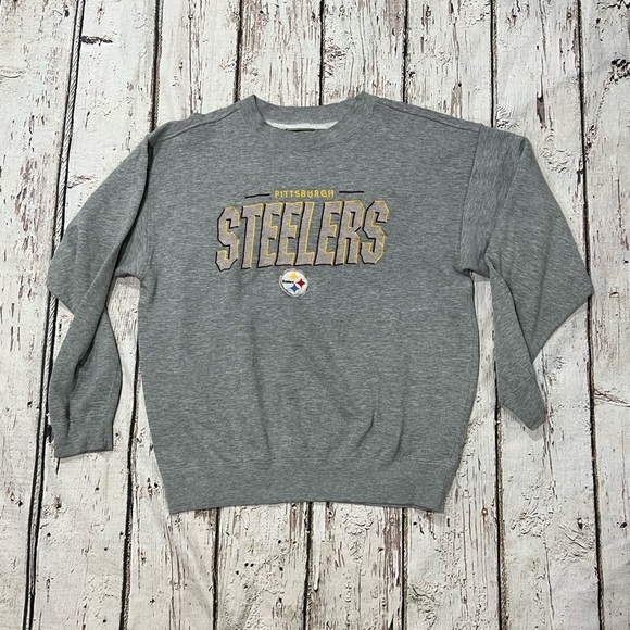Vintage 1990s Pittsburgh Steelers NFL Football 90s Stitched Sports Sweatshirt - Picture 1 of 5